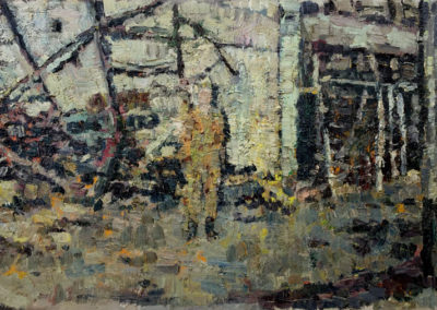 Anton Karstel, Kerkstraat Bom, 2017, Oil on canvas