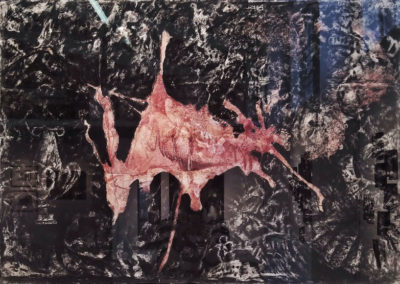 Carol-Anne Gainer, After Image – Piss Series – Performance on Paper, Artist urine, vegetable charcoal dust, ritual powder and charcoal on Fabriano, 2004-Present, 120 x 100cm