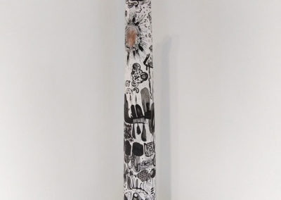 Marlise Keith, Spire, Acrylic Ink, polychromos pencils, Gesso, 2019