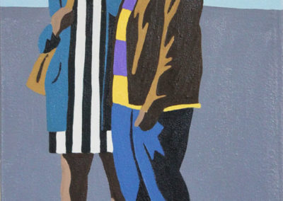Shakes Tembani, Crossing, Oil on canvas, 2019, 42 x 60cm