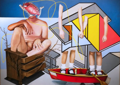 Sulette van der Merwe, A Place Unlike Ordinary, Acrylic on board, 2019, 100 x 80cm