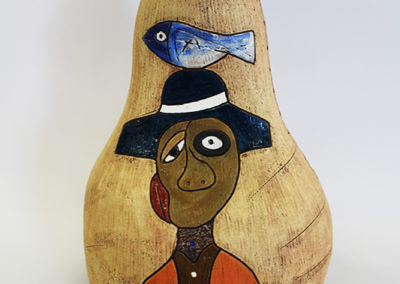 Theo Ntuntwana, Siyaphi, 2020, Ceramic, 49 x 30.5 cm