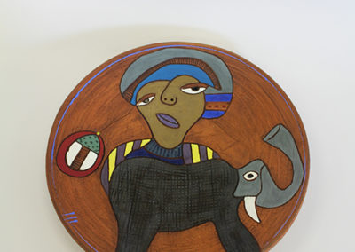 Theo Ntuntwana, Undlovu Ayisindwa, 2020, Ceramic,, 45.5 cm