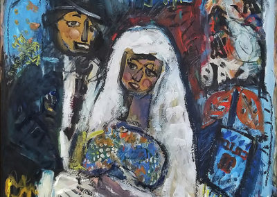 Dalia Raviv, The Wedding, 2016, Mixed Media on Canvas, 86 x 89 cm