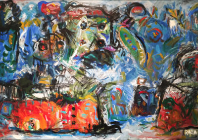 Dalia Raviv, Kaleidoscope, 2016, Mixed Media on Canvas, 98.8 x 159cm